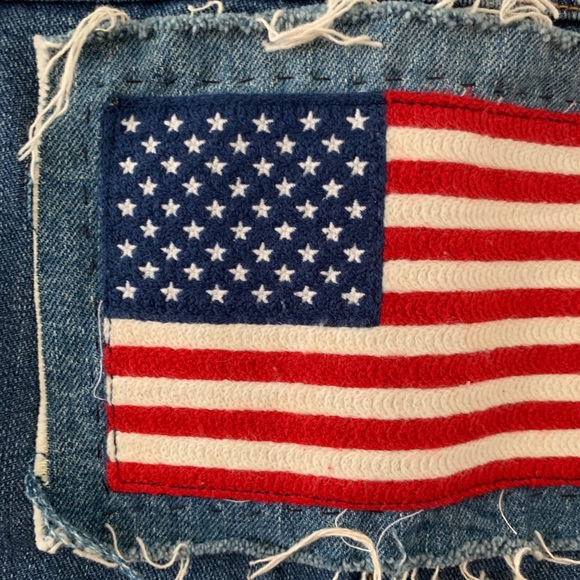Vintage American Flag Denim Vest - Picture 5 of 5